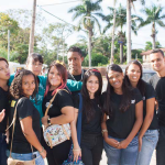 Visita em evento cultural na orla da Lagoa